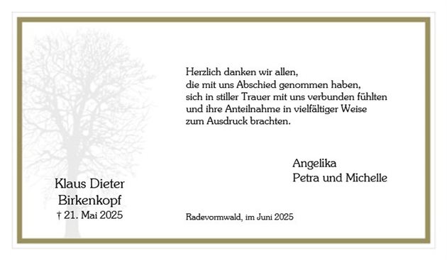 Klaus Dieter Birkenkopf