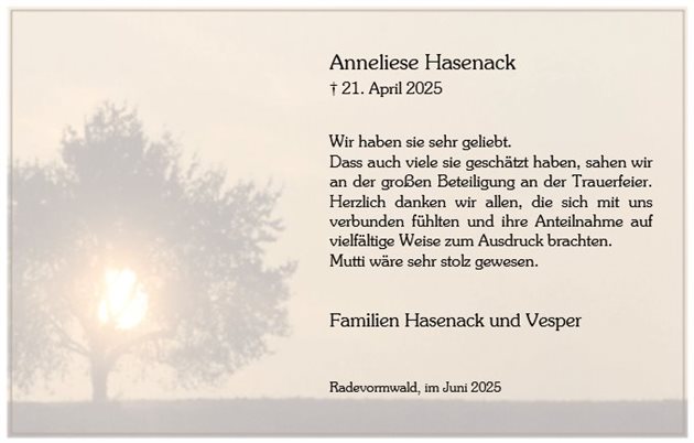 Anneliese Hasenack