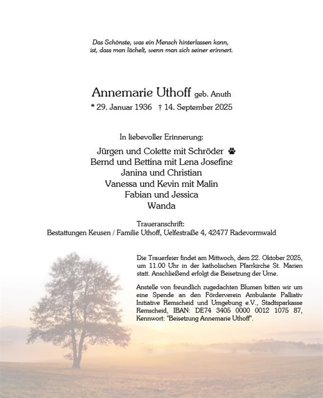 Annemarie Uthoff