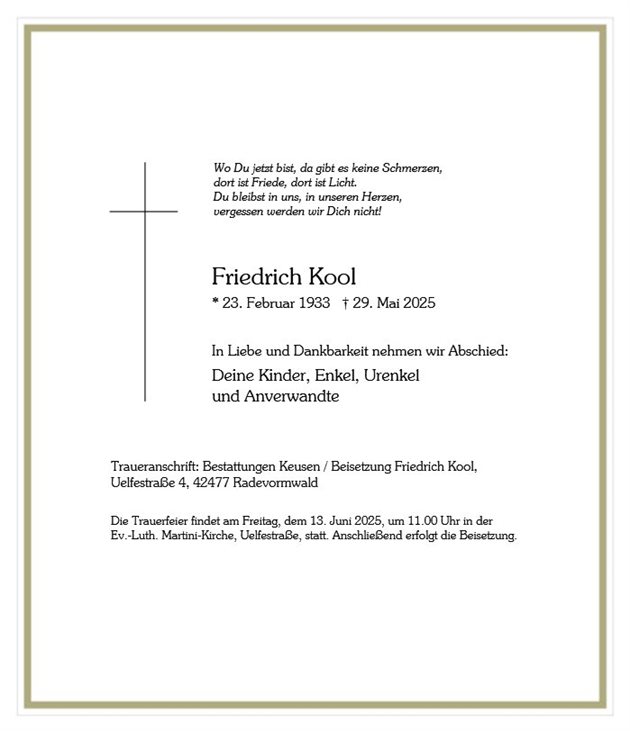 Friedrich Kool 