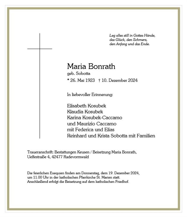 Maria Elisabeth Bonrath