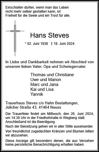 Hans Steves