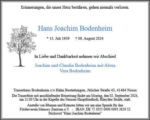 Hans Joachim Bodenheim