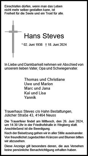 Hans Steves