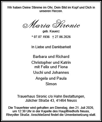 Maria Sironic