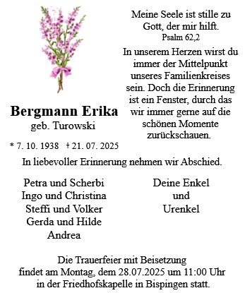 Bergmann Erika