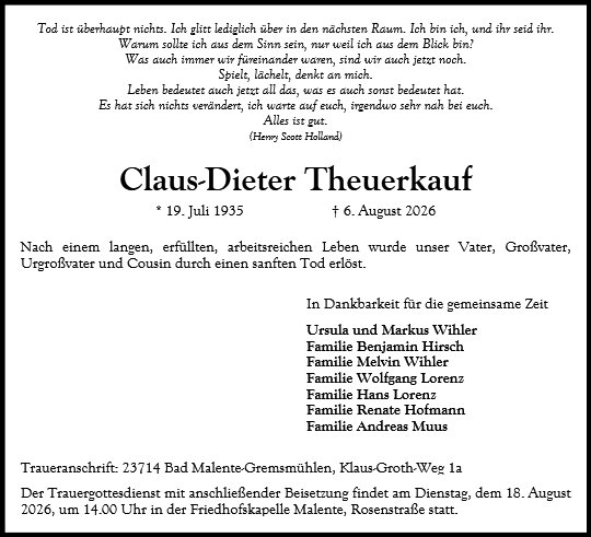 Claus Dieter Theuerkauf