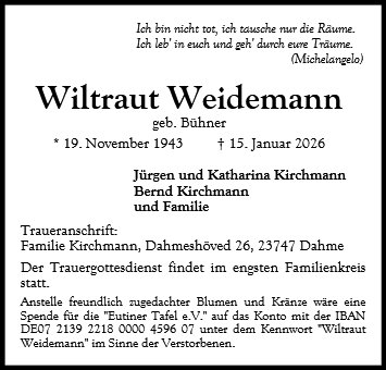 Wiltraut Weidemann