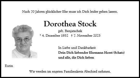 Dorothea Stock