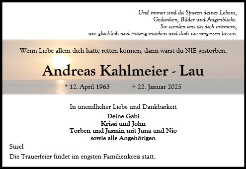 Andreas Kahlmeier - Lau