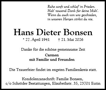Hans Dieter Bonsen