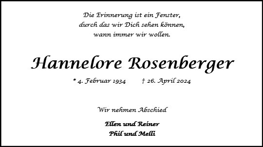 Hannelore Rosenberger