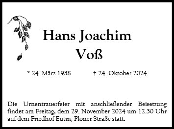 Hans Joachim Voß