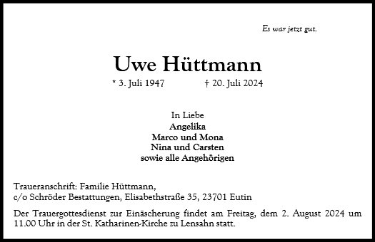 Uwe Hüttmann