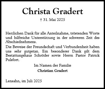 Christa Gradert