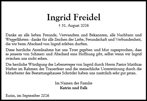 Ingrid Freidel