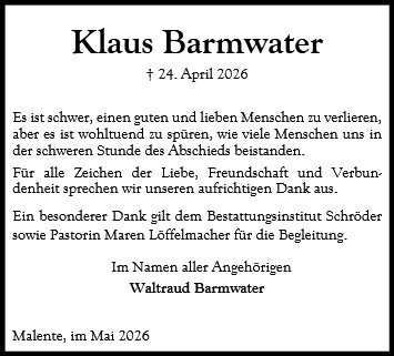 Klaus Barmwater
