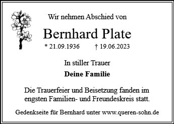 Bernhard Plate
