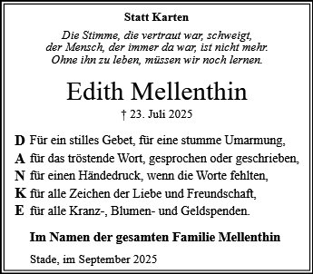 Edith Mellenthin