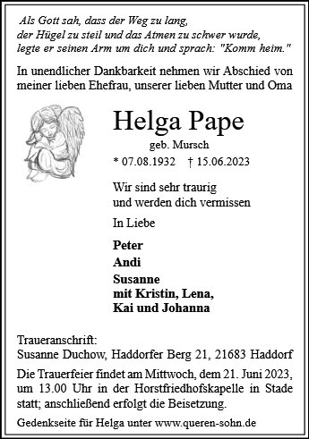 Helga Pape