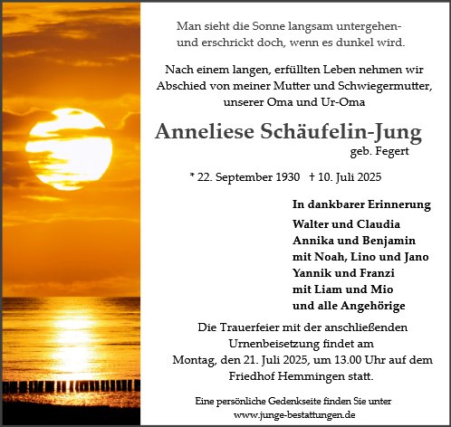 Anneliese Schäufelin-Jung