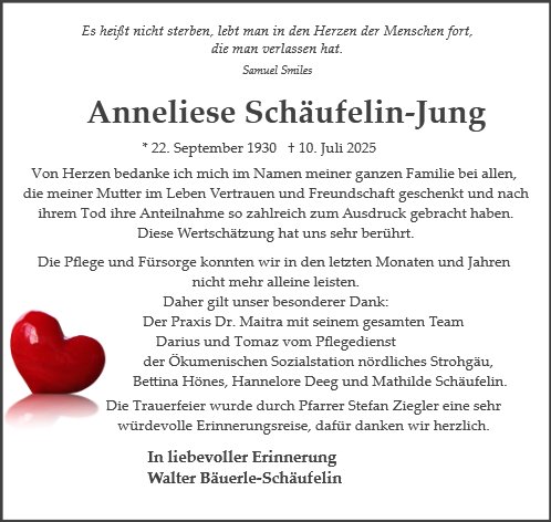 Anneliese Schäufelin-Jung