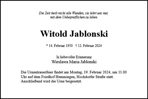 Witold Jablonski