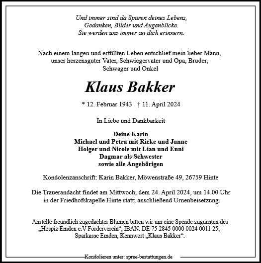 Klaus Bakker