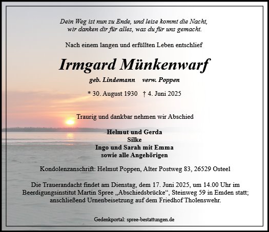 Irmgard Münkenwarf