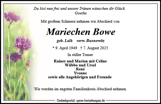 Mariechen Bowe