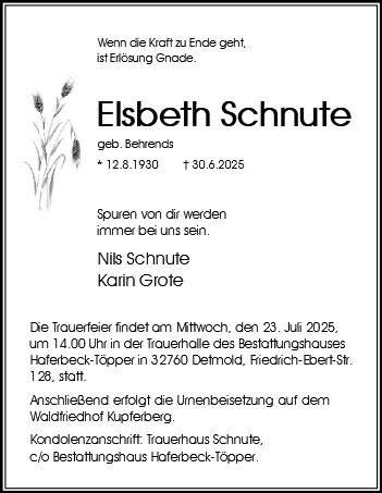 Elsbeth Schnute