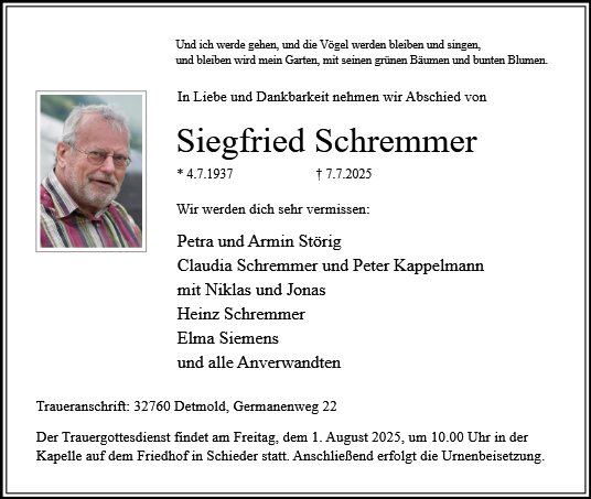 Siegfried Schremmer