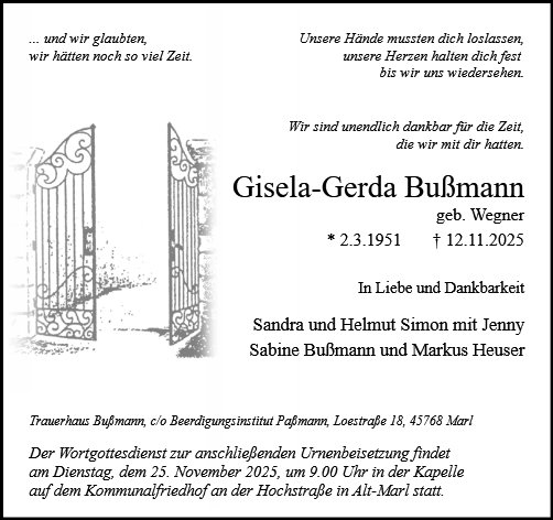 Gisela-Gerda Bußmann