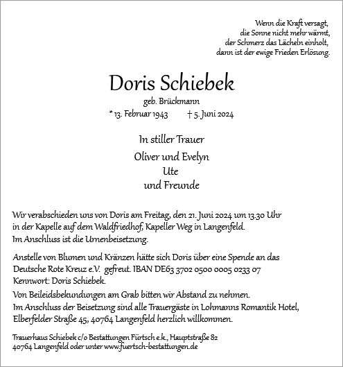 Doris Schiebek