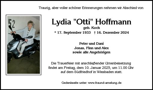 Lydia Ottilie Hoffmann