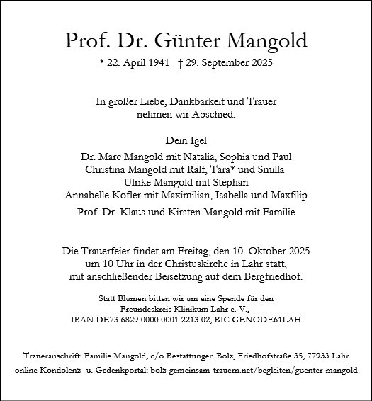 Günter Mangold