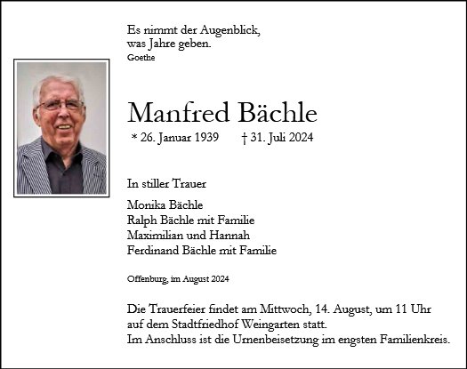 Manfred Bächle