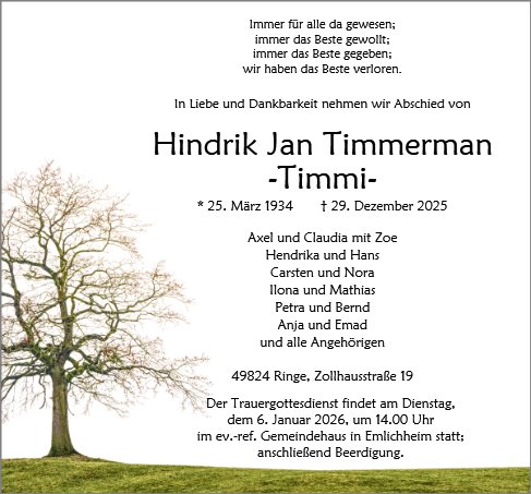 Hindrik Jan Timmerman