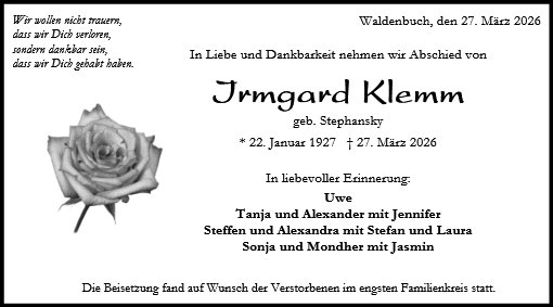 Irmgard Klemm