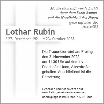 Lothar Rubin