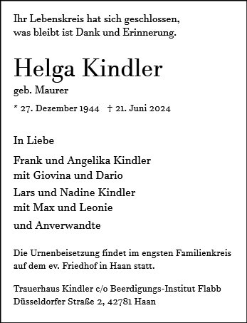 Helga Kindler