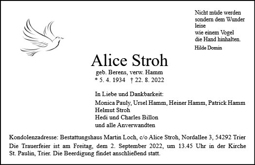 Alice Stroh