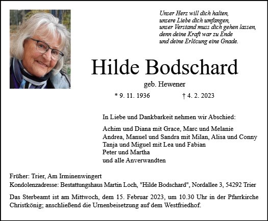 Hilde Bodschard