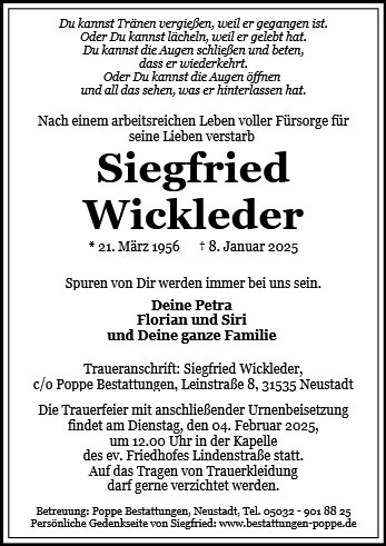 Siegfried Wickleder