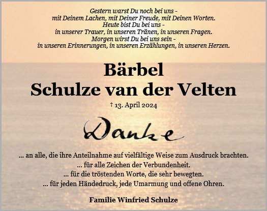 Bärbel Schulze van der Velten