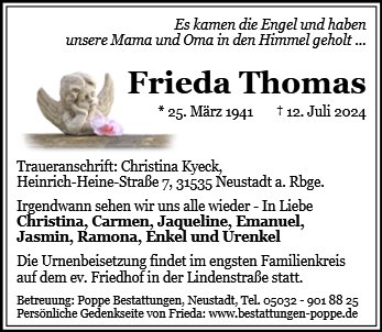 Frieda Thomas