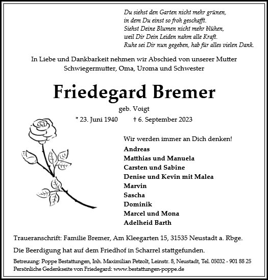 Friedegard Bremer