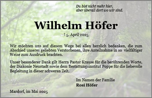 Wilhelm Höfer