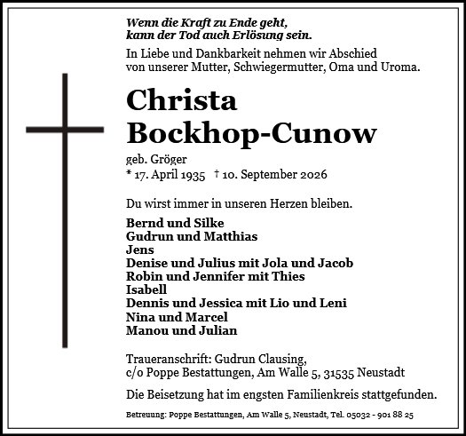 Christa Bockhop-Cunow