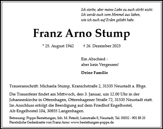 Franz Arno Stump